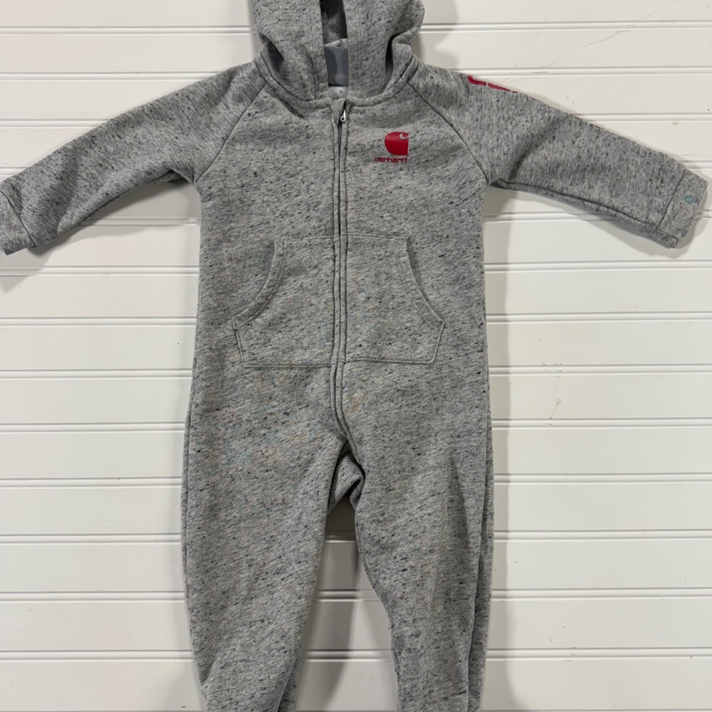 Carhartt Gray Kids Hooded Footie